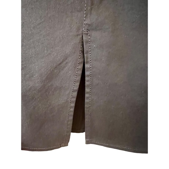 Fendi Pencil Skirt Dark Chocolate Brown Knee Length Front Slit Pencil  IT42 US6 - Picture 3 of 8